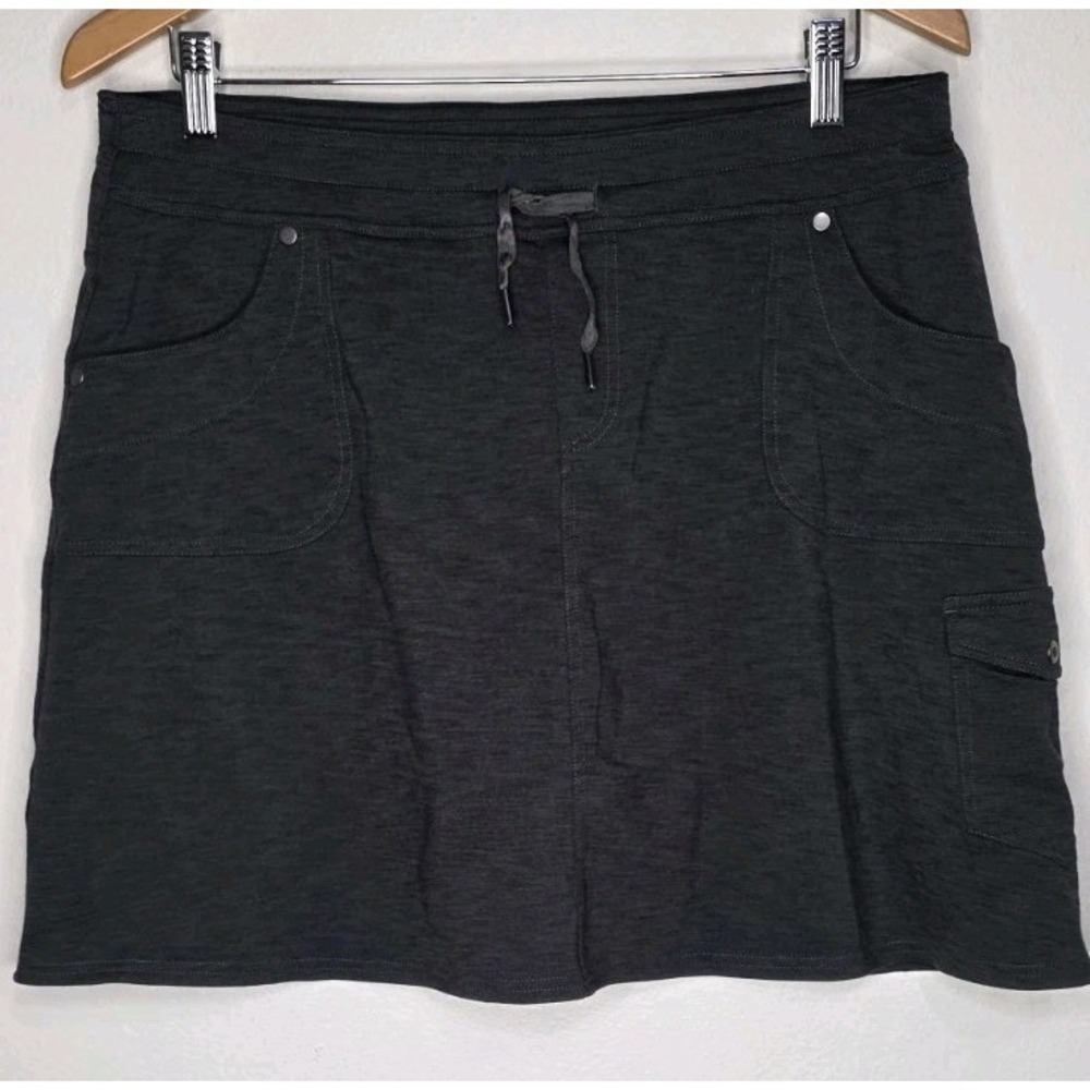 New Kuhl Women L Pull On Skort Grey Outdoor Athletic Hike Camp Gorpcore Sport